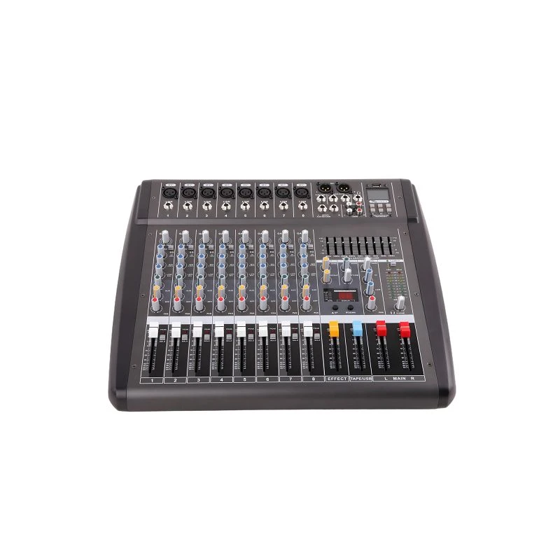 8-Channel Mixer With Built-in 2*250W Amplifier