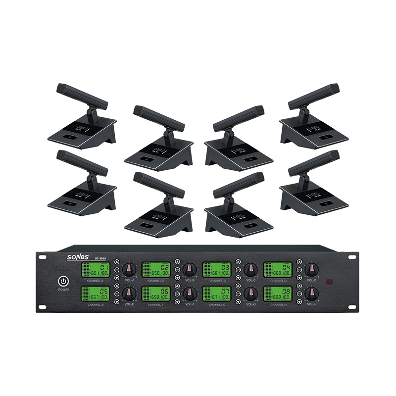 SC-308U 8 Desktop UHF Conference Microphone